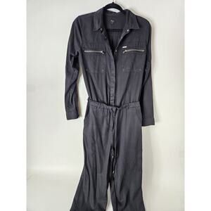 Pepe Jeans London Charcol Dark Denim Romper Jumpsuit Womes Size Small